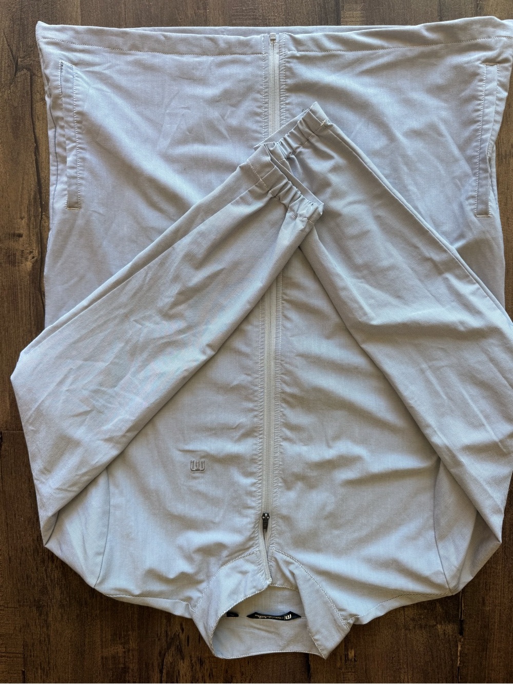 Tommy Bahama Light Gray Full-Zip Jogger Pants
